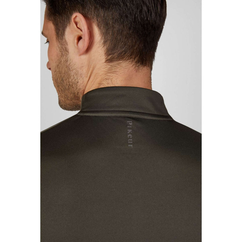 Pikeur Shirt Zip Athleisure AW26 Herren Olivgrün
