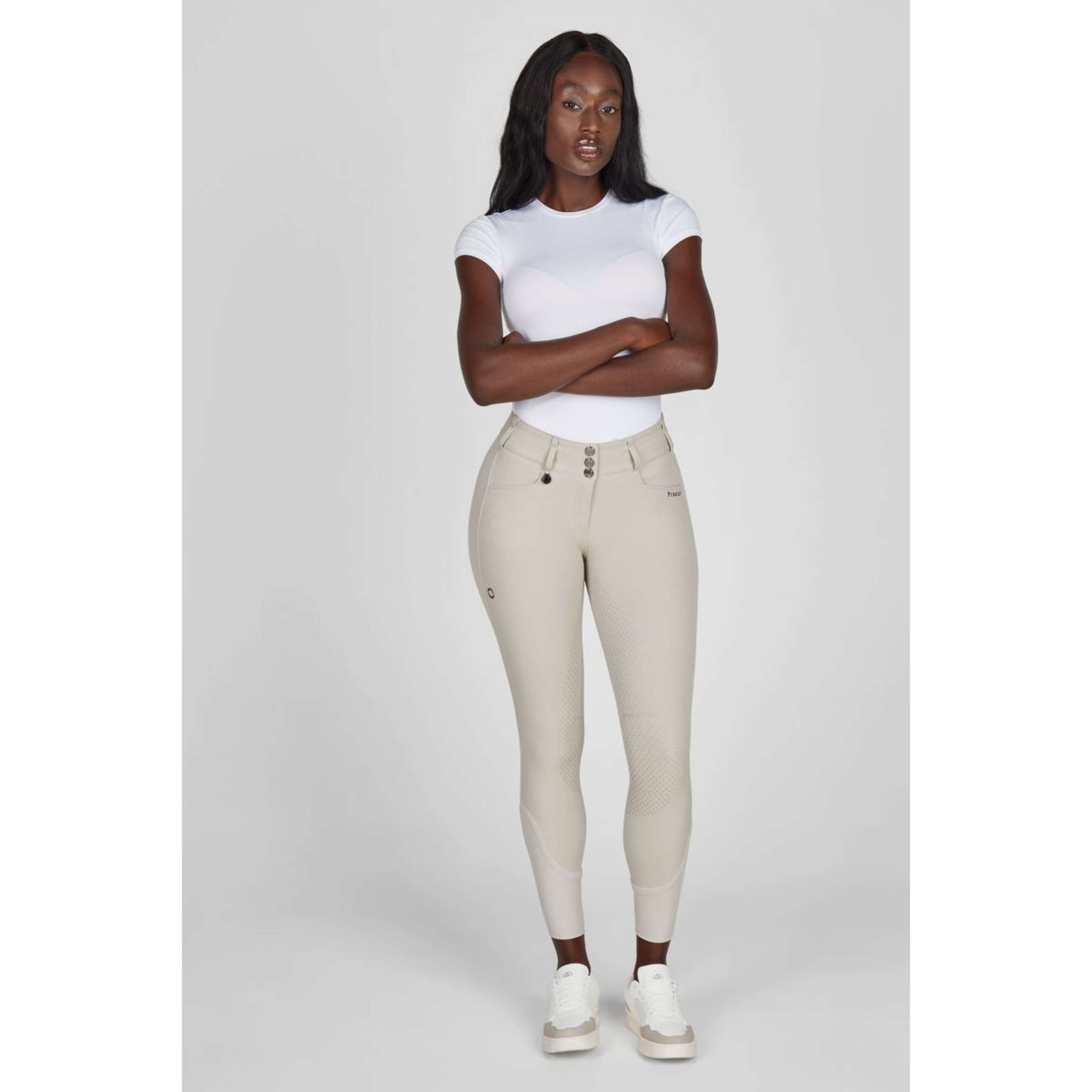 Pikeur Reithose Candela SD SS26 Full Grip Pearl Gray