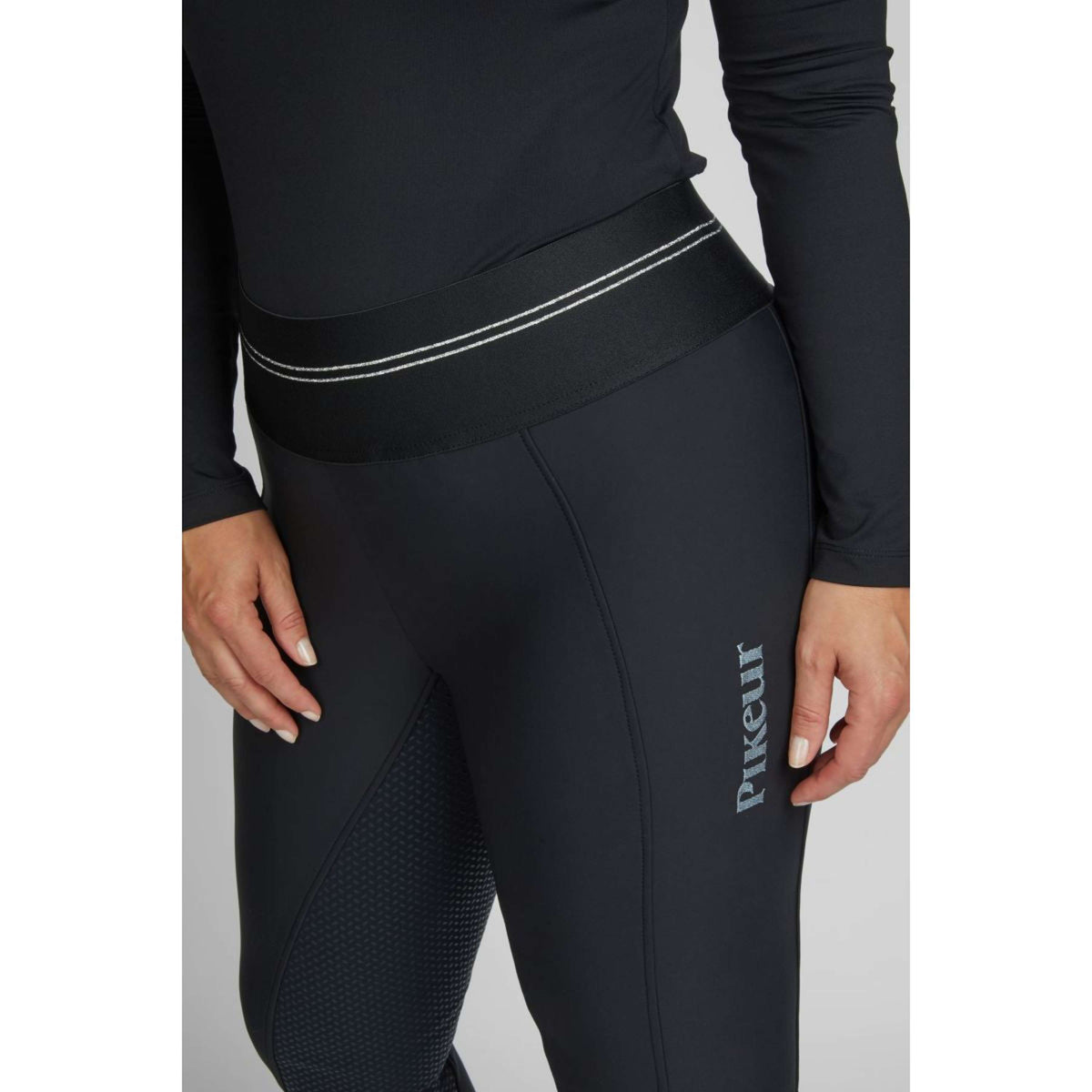 Pikeur Reithose Gia Athleisure Softshell Full Grip Schwarz