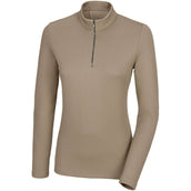 Pikeur Shirt Sports mit Reißverschluss Soft Taupe