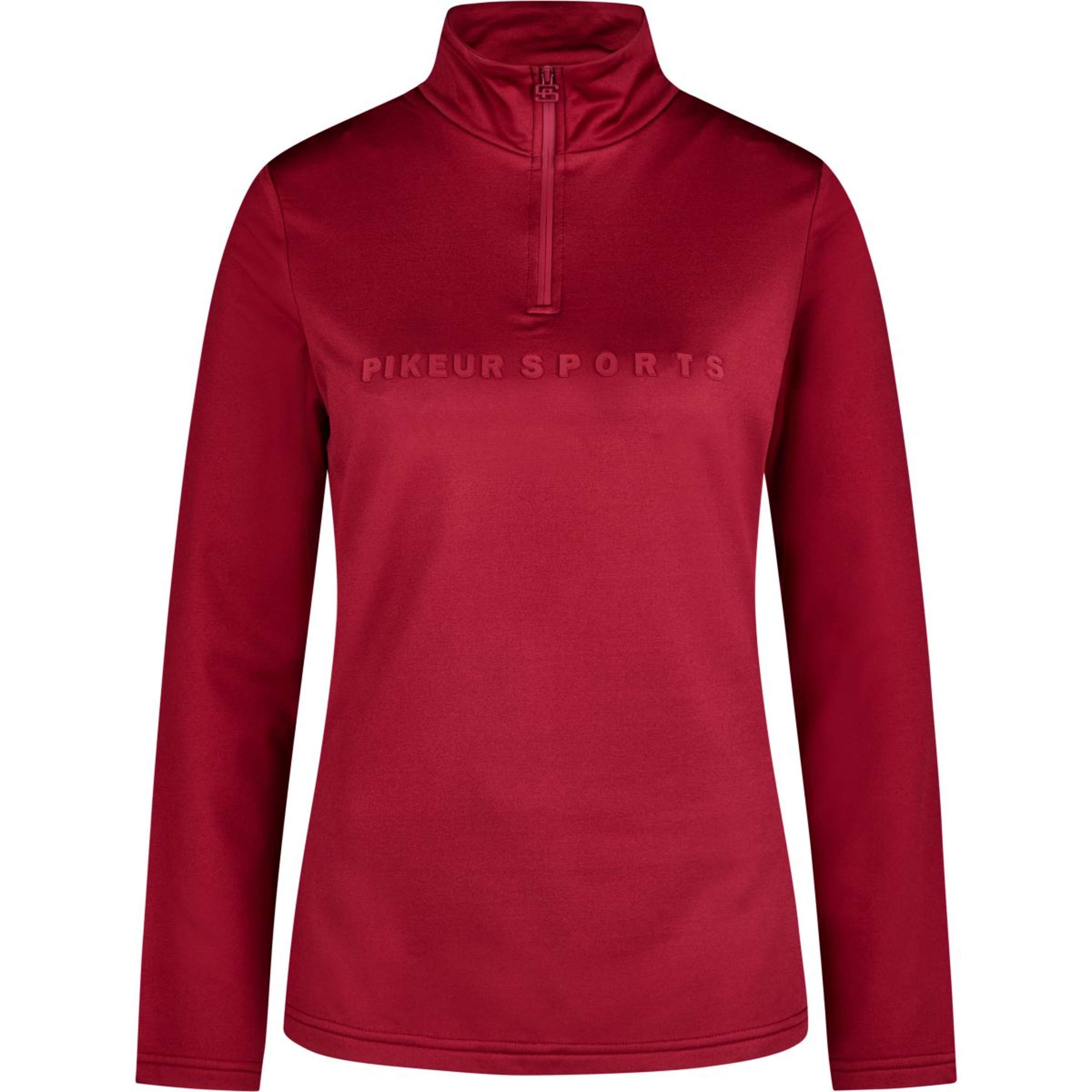 Pikeur Shirt Sports mit Reißverschluss Rumba Red