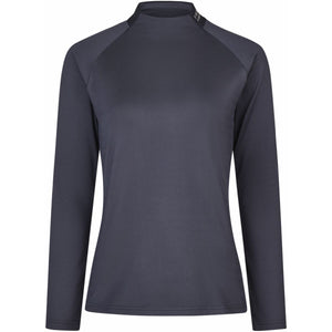 Pikeur Shirt Roll Neck Athleisure AW25 Graphite Blue