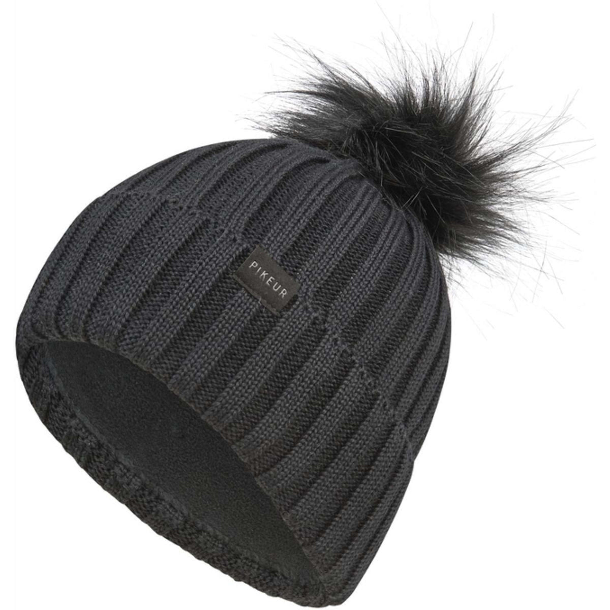Pikeur Beanie Pompom Sports AW25 Schwarz