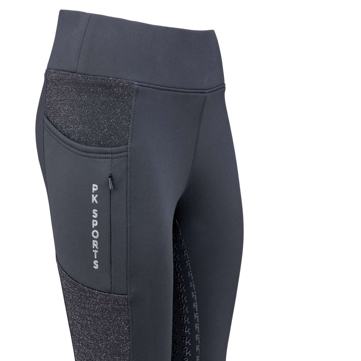 PK Reitleggings Toledo Full Grip Schwarz