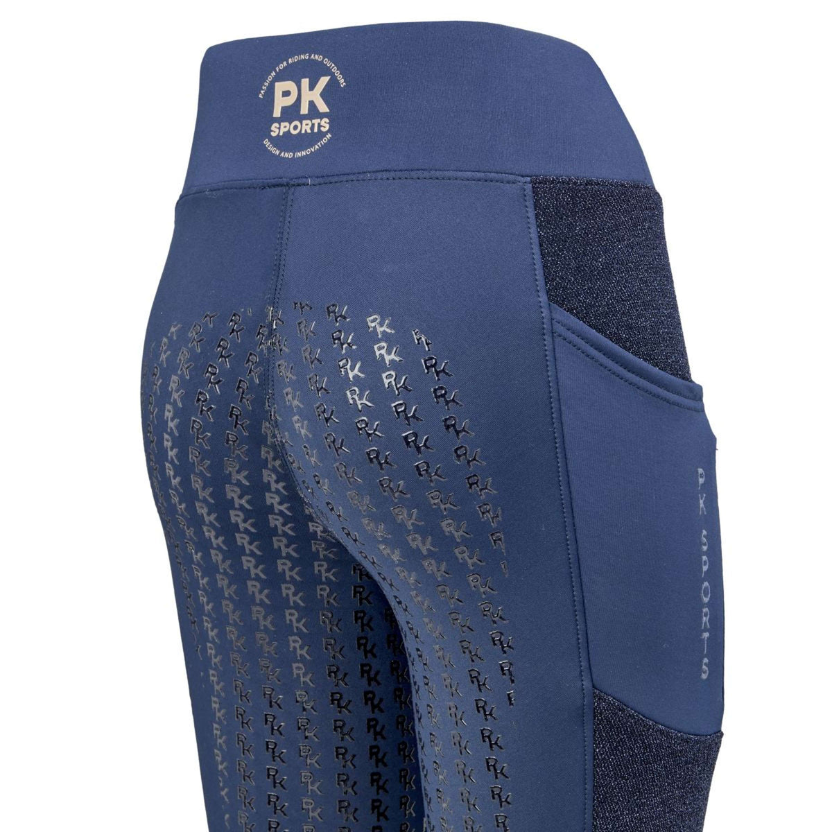 PK Reitleggings Toledo Full Grip Ebenholz