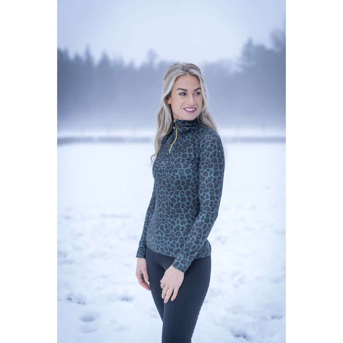 PK Shirt Vixer Lange Ärmel All Over Sea Moss