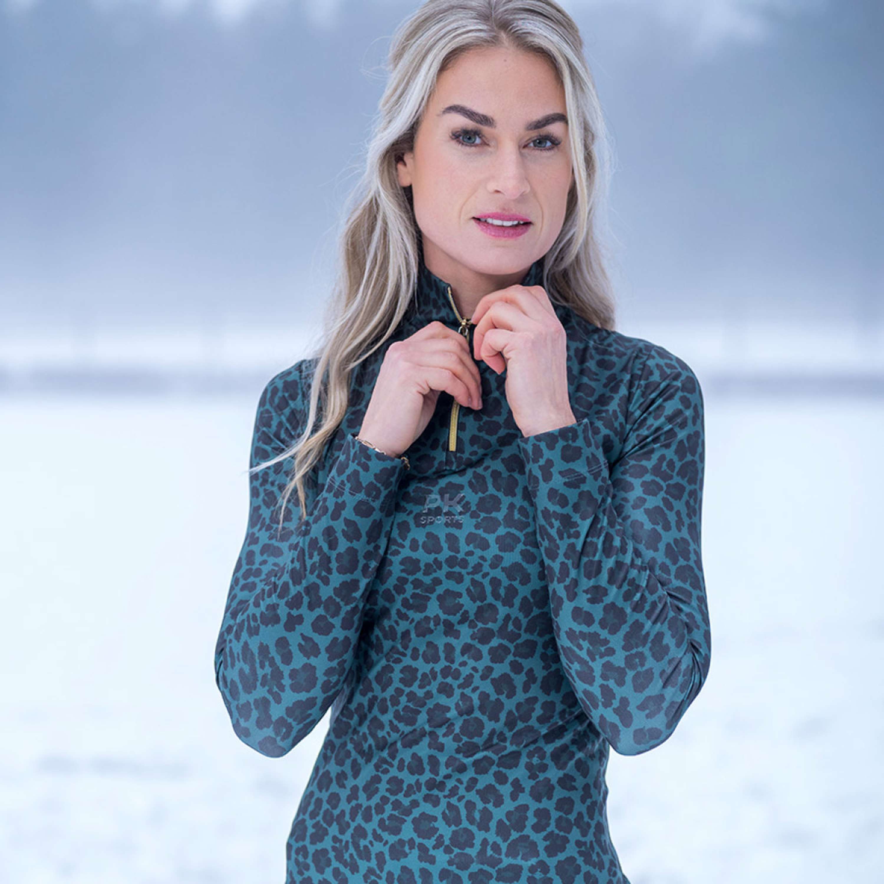 PK Shirt Vixer Lange Ärmel All Over Sea Moss