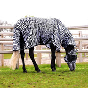 Velder Horsewear Fliegendecke mit Halsteil Zebra Schwarz/Weiß