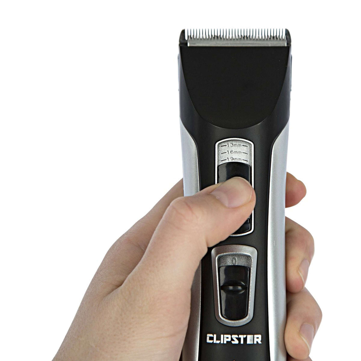 Clipster Akku Tondeuse DropiX Silber/Schwarz