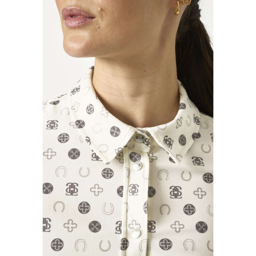 PS of Sweden Shirt Valerie Printed Lange Ärmel Off White Monogram
