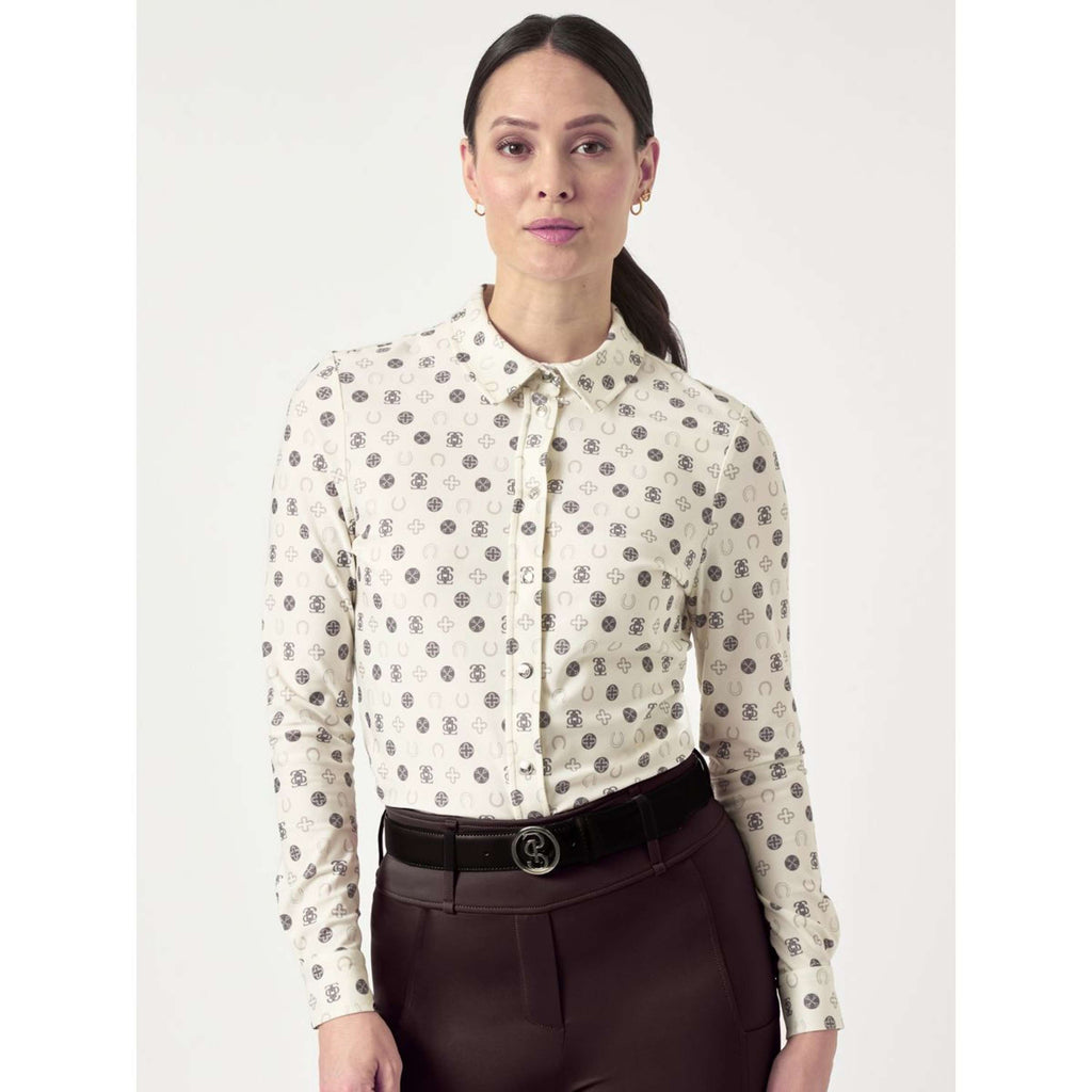 PS of Sweden Shirt Valerie Printed Lange Ärmel Off White Monogram