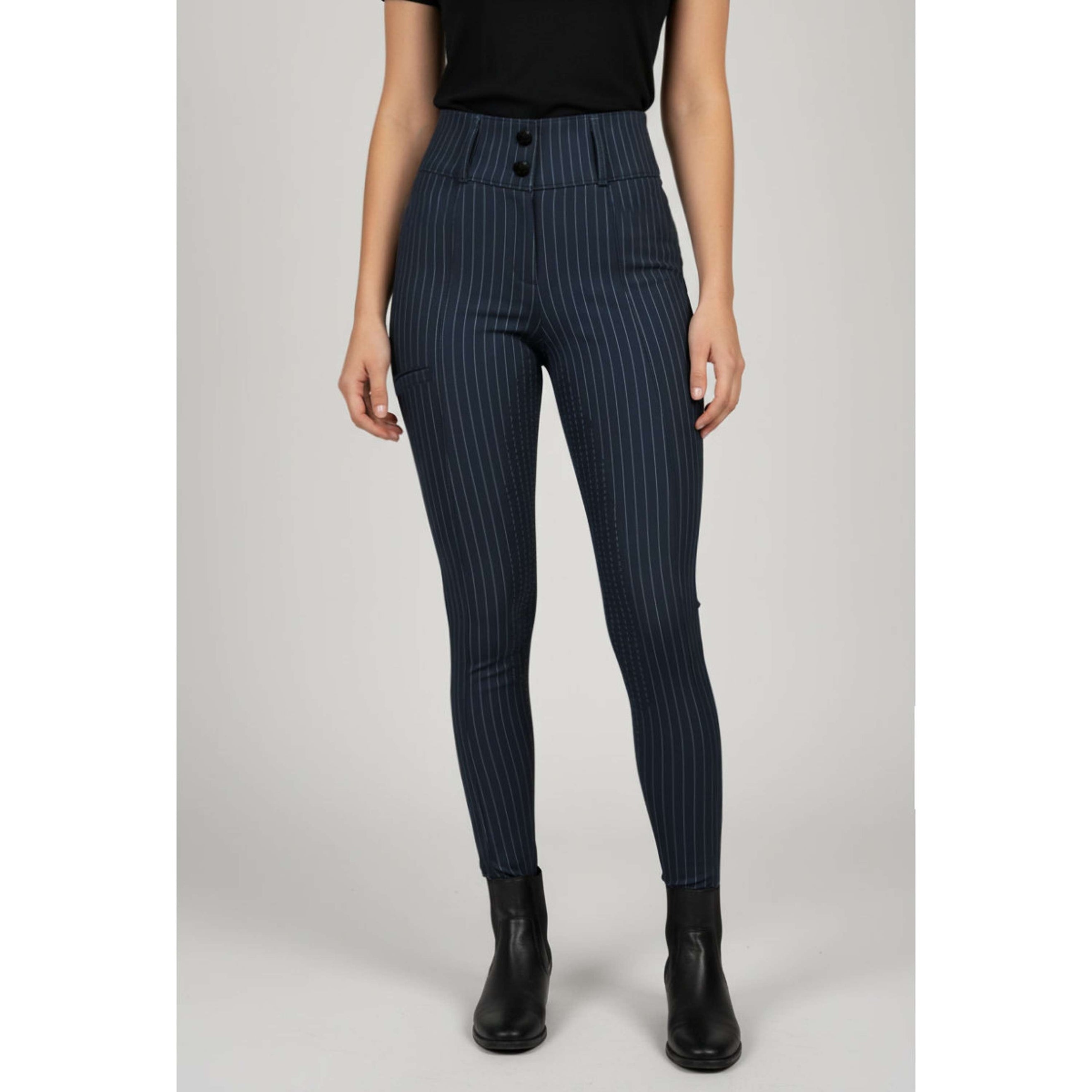 PS of Sweden Reithose Penny Pinstripe Full Grip Navy PS of Sweden Reithose Penny Pinstripe Full Grip Navy