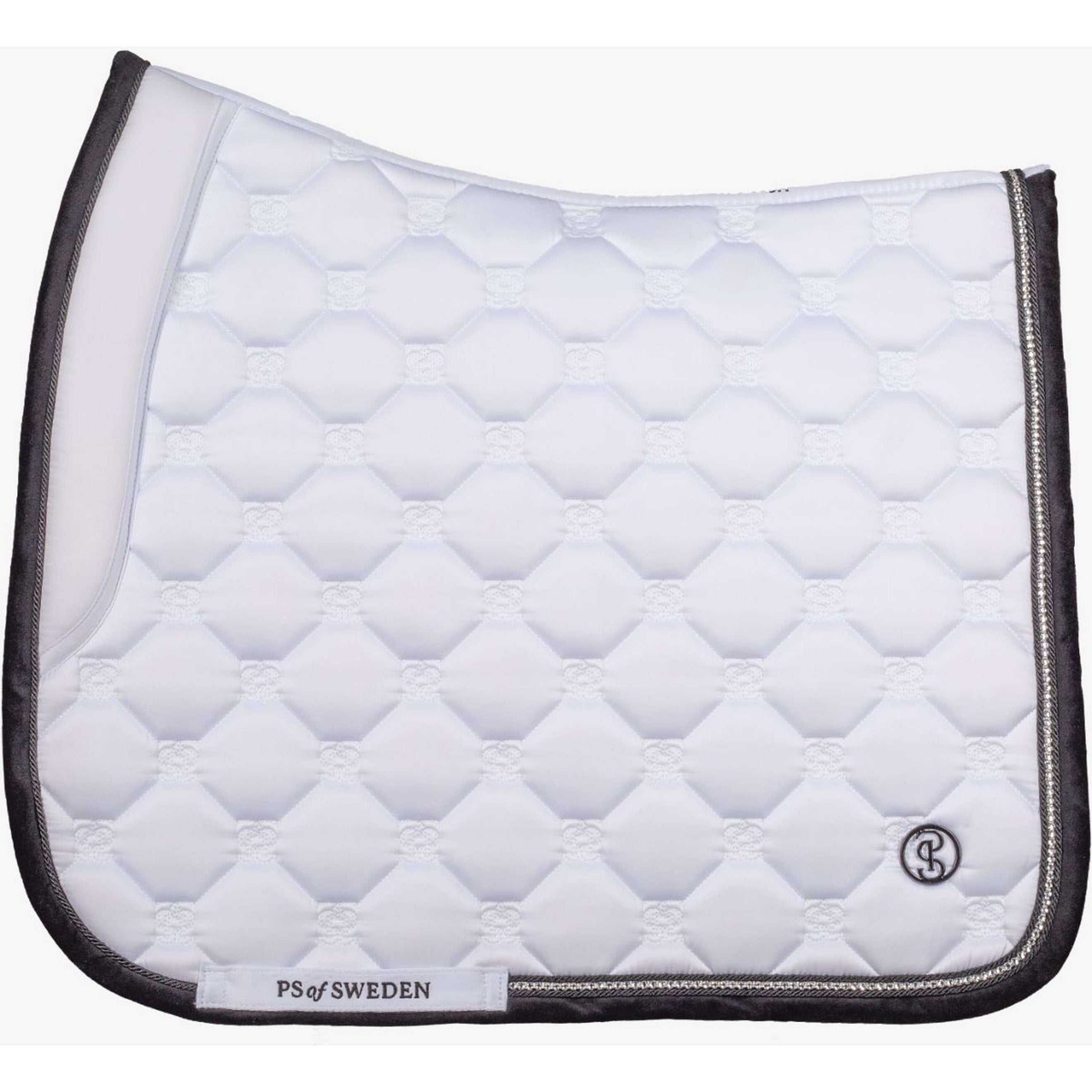 PS of Sweden Schabracke Vintage Monogram Dressur Weiß/Schwarz
