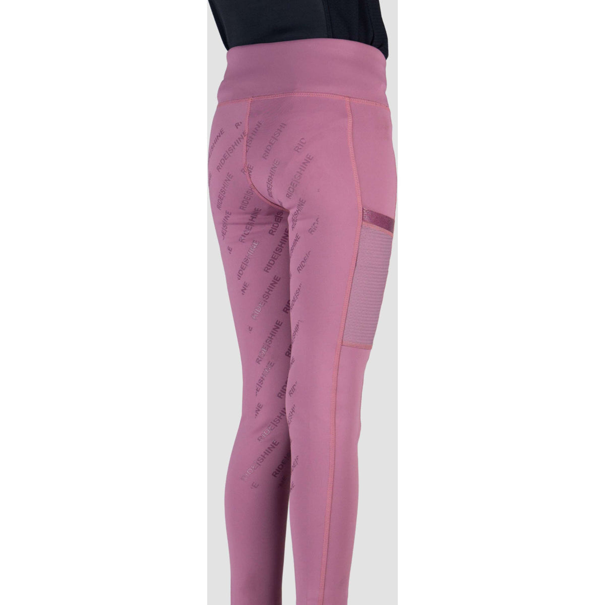 Red Horse Reitleggings Mitsu Full Grip Thistle Purple
