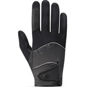 Roeckl Reithandschuhe Millero Schwarz/Vulkanasche