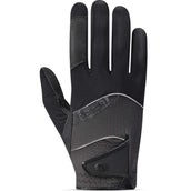 Roeckl Reithandschuhe Millero Schwarz/Vulkanasche