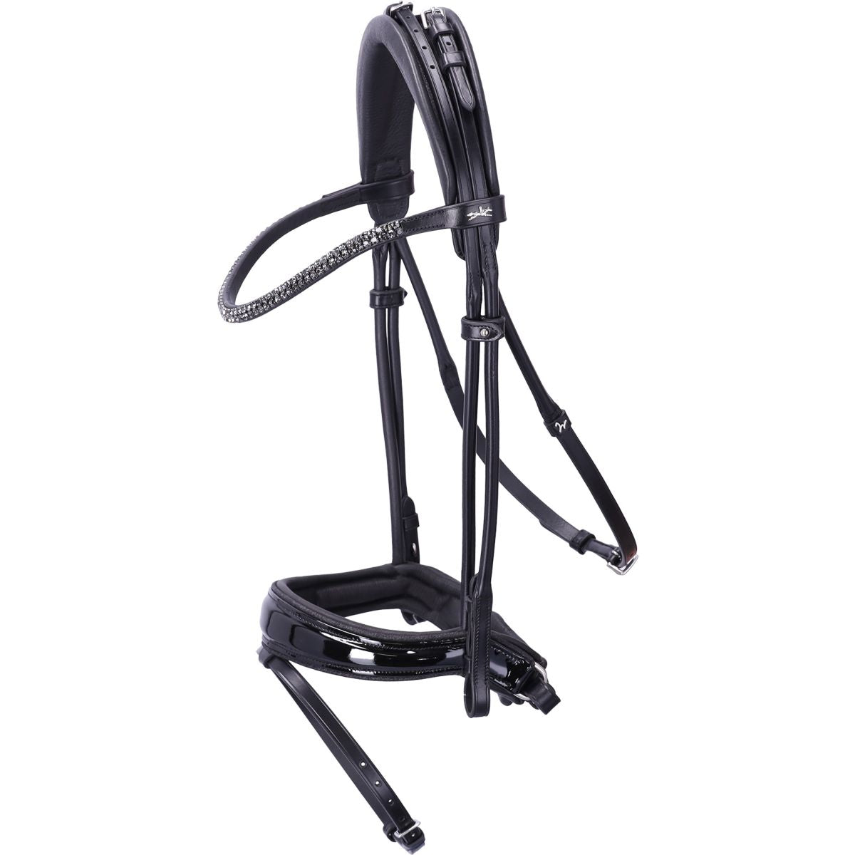 Schockemöhle Trense SP Isabell Werth Satchmo Schwarz/Patent/Silber