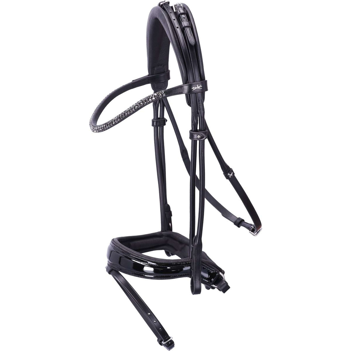 Schockemöhle Trense SP Isabell Werth Satchmo Schwarz/Patent/Silber