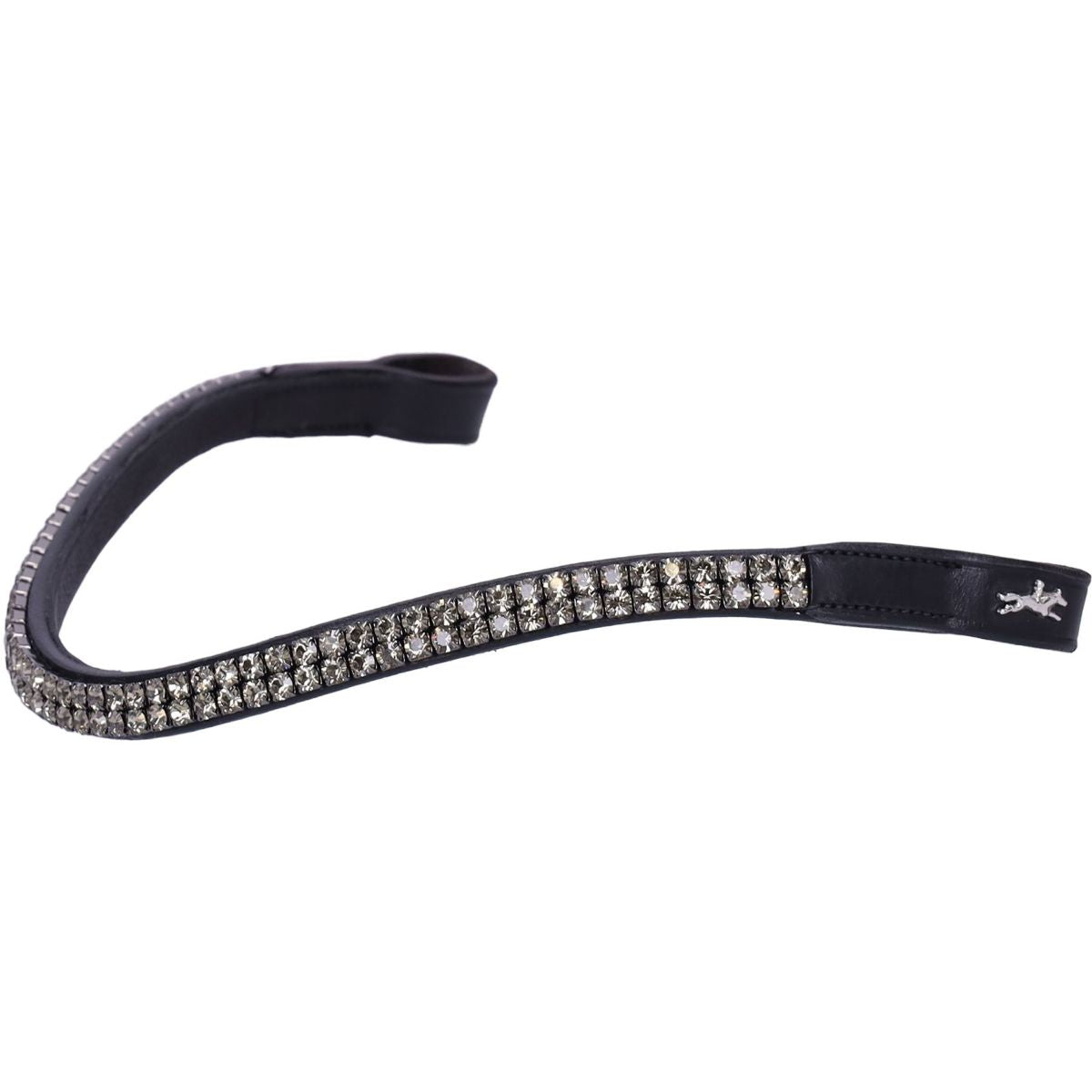 Schockemöhle Stirnriemen Valencia/Monticelli Schwarz/Grau