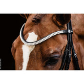 Schockemöhle Stirnriemen Valencia/Monticelli Schwarz/Crystal