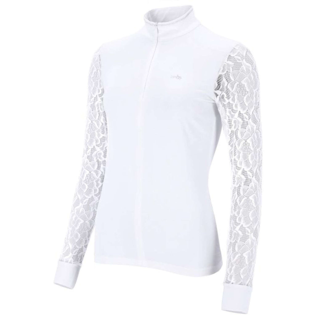 Schockemöhle Turniershirt SPAlicia Lange mouwen Optical White