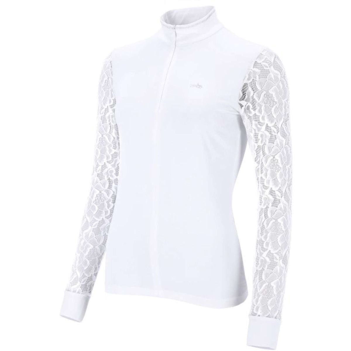 Schockemöhle Turniershirt SPAlicia Lange mouwen Optical White