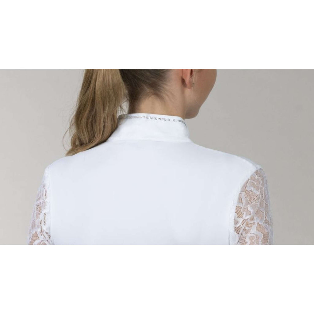 Schockemöhle Turniershirt SPAlicia Lange mouwen Optical White