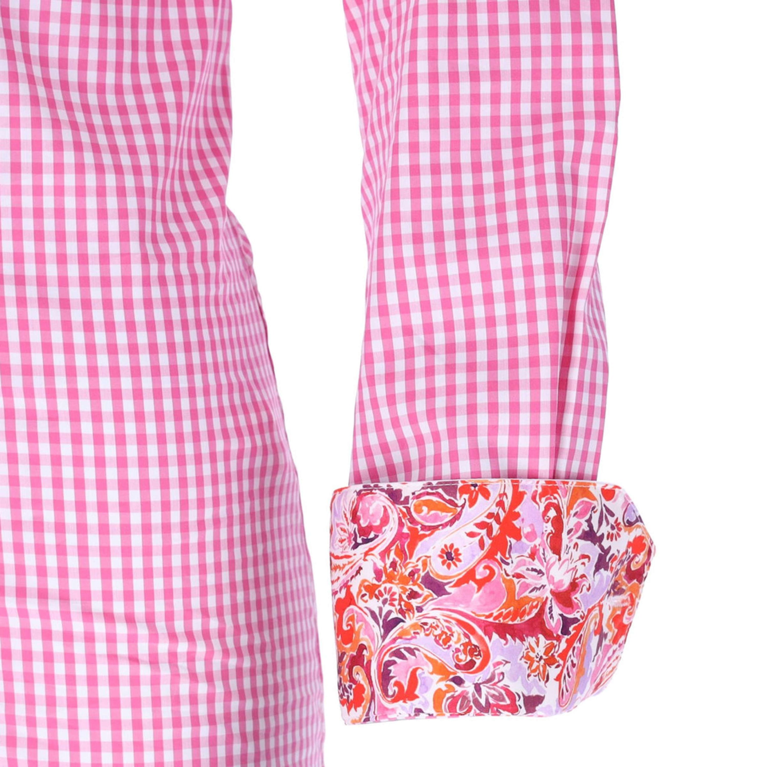 Schockemöhle Bluse FDL Eleonora Paisley L Weiß/Rosa