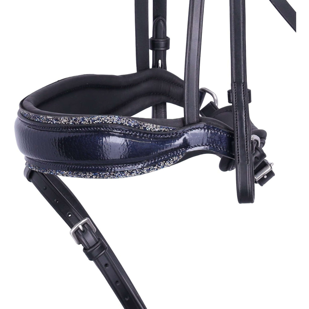 Schockemöhle Zaum SPLuxury Dressur Schwarz/Silber/Blau