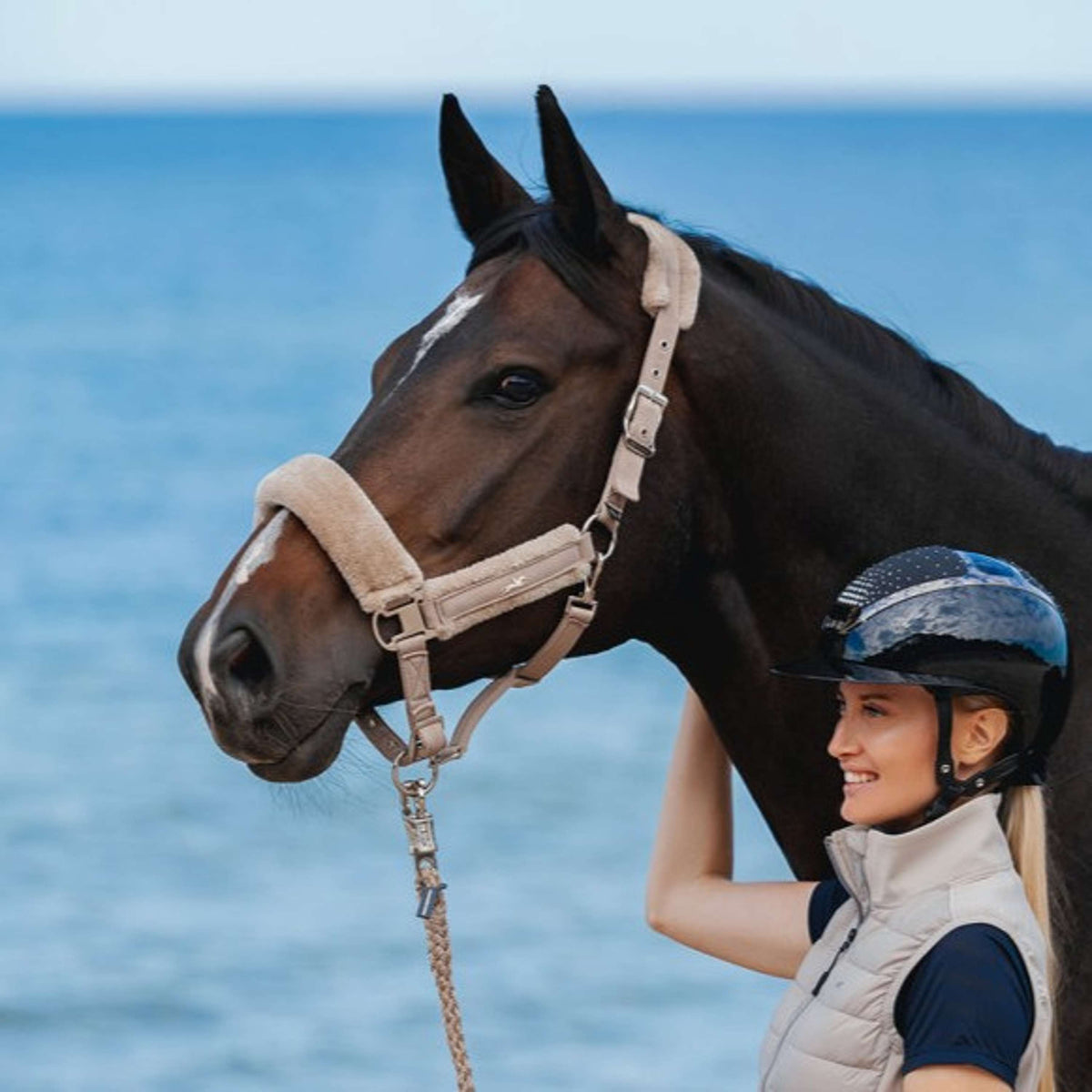 Schockemöhle Halfter SP Melbourne Soft Style Stein