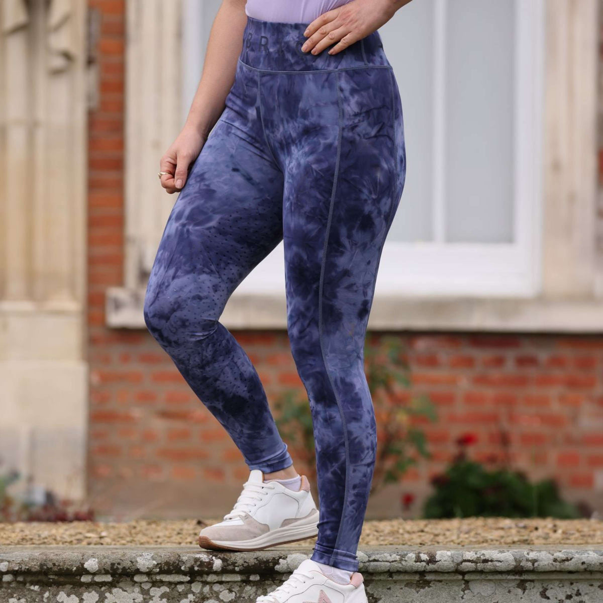 Aubrion by Shires Reitleggings Non-Stop Navy Tie Dye