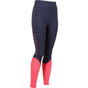 Aubrion by Shires Reitleggings Rhythm Mesh Young Rider Navy