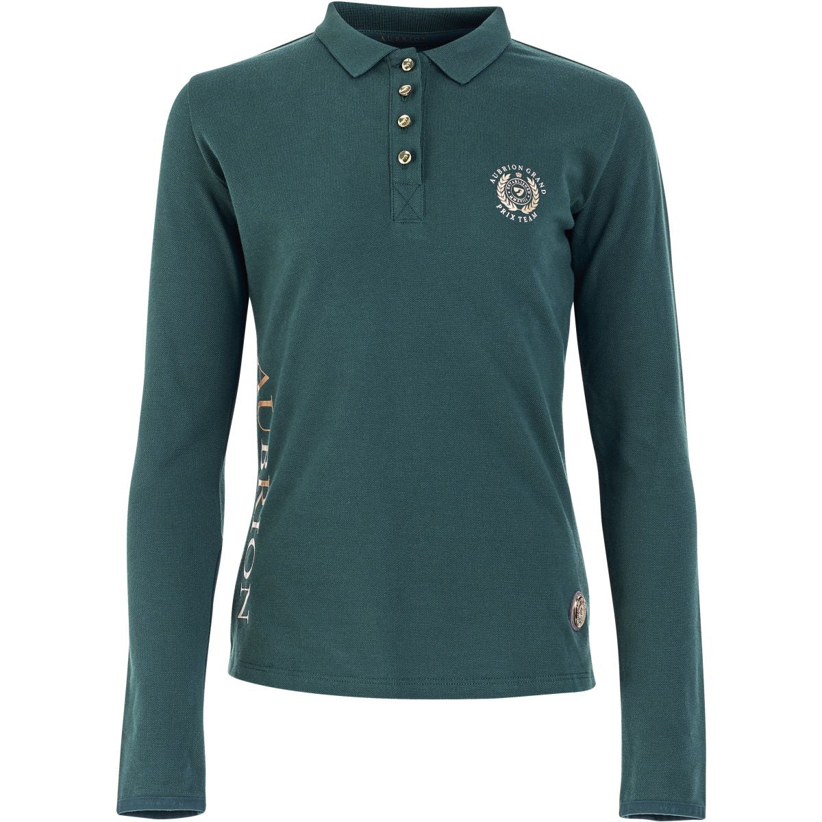 Aubrion Polo Shirt Team Lange Ärmel Grün