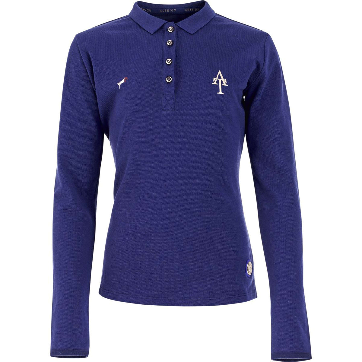 Aubrion Polo Shirt Team Lange Ärmel Navy