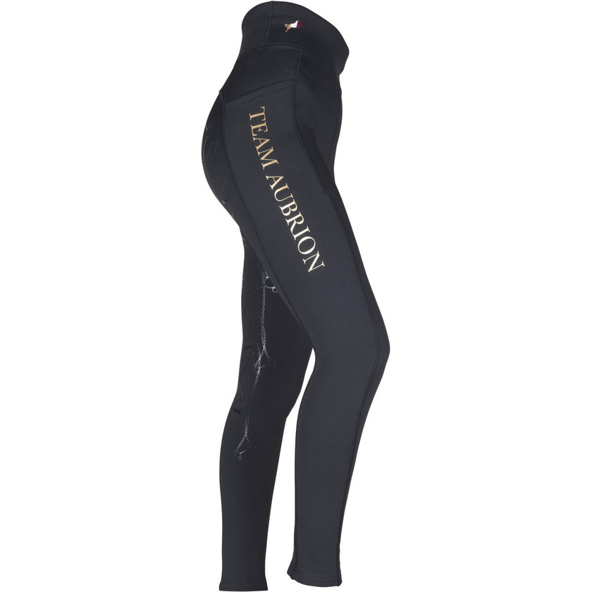 Aubrion Reitleggings Team Winter Schwarz