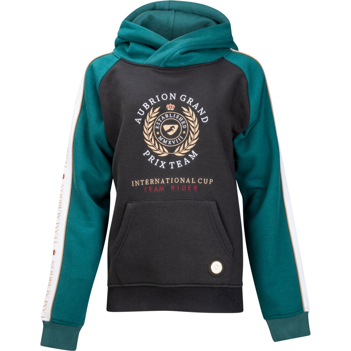 Aubrion Hoodie Team Young Rider Schwarz