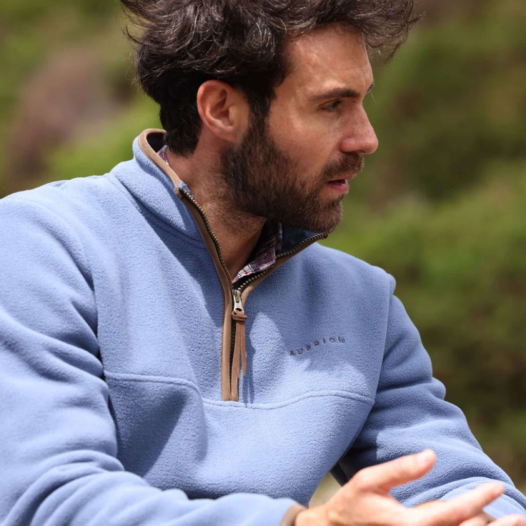 Aubrion by Shires Pullover Original Fleece Herren Blau