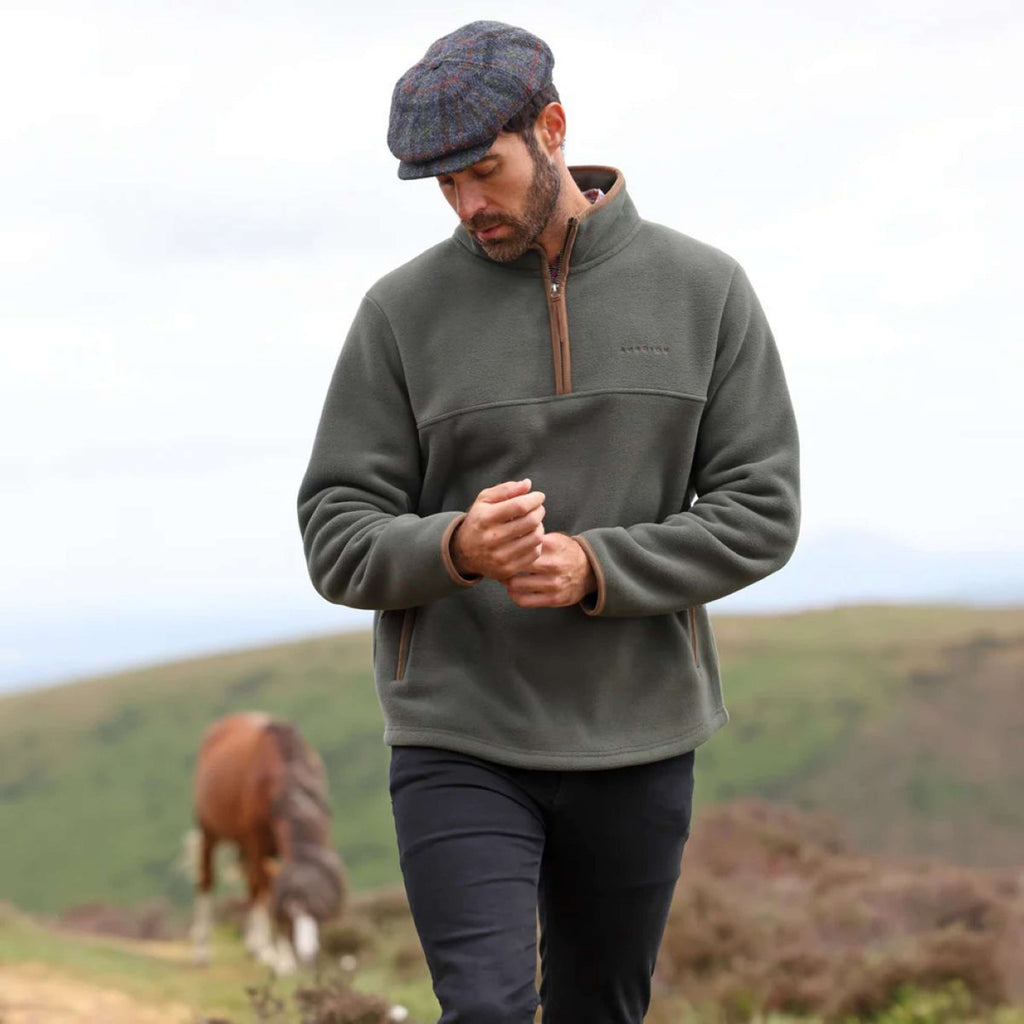 Aubrion by Shires Pullover Original Fleece Herren Grün