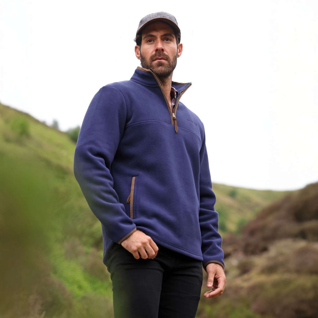 Aubrion by Shires Pullover Original Fleece Herren Navy