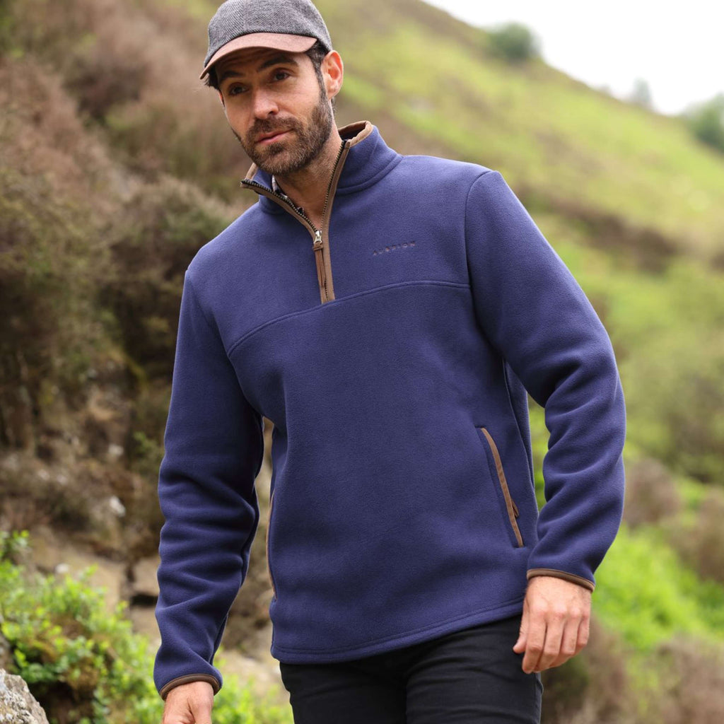 Aubrion by Shires Pullover Original Fleece Herren Navy