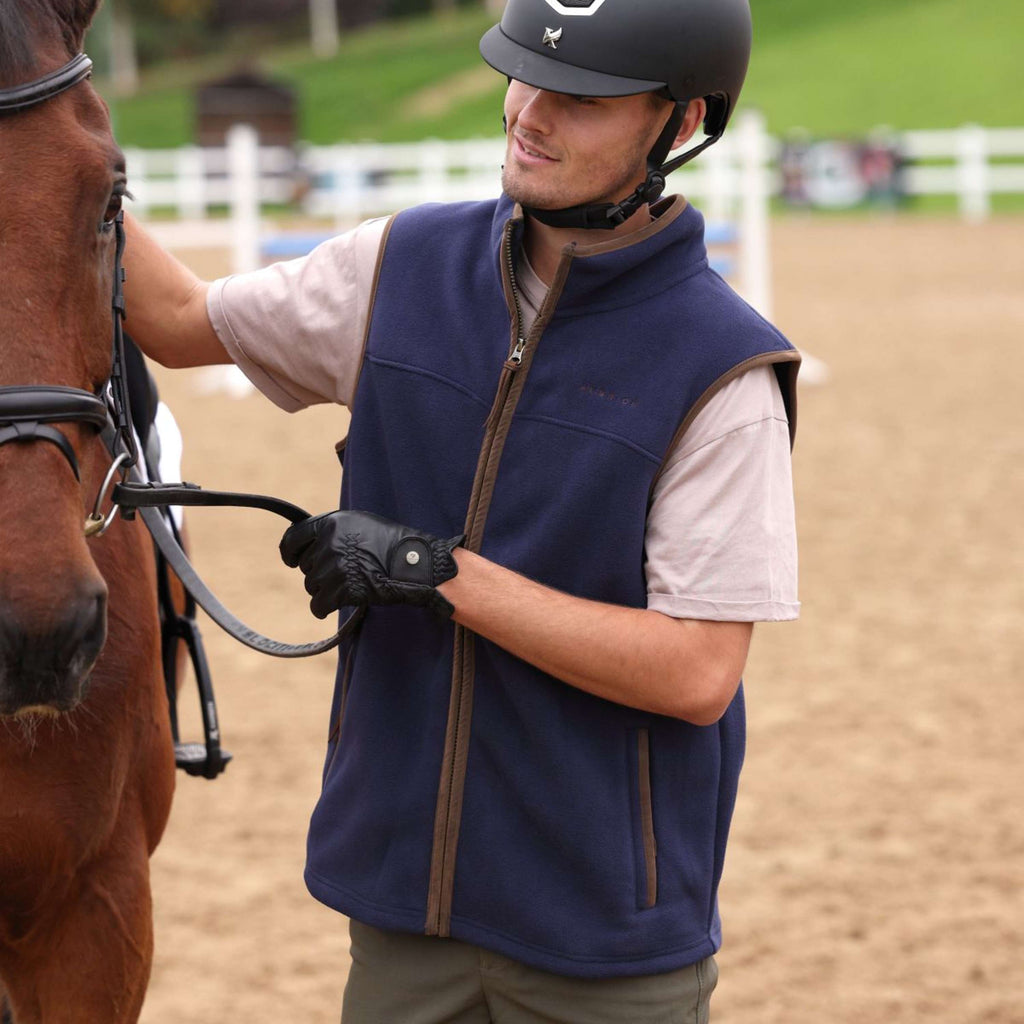 Aubrion by Shires Weste Original Fleece Herren Navy