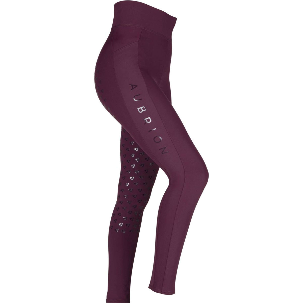 Aubrion Reitleggings Eltar Full Grip Black Cherry