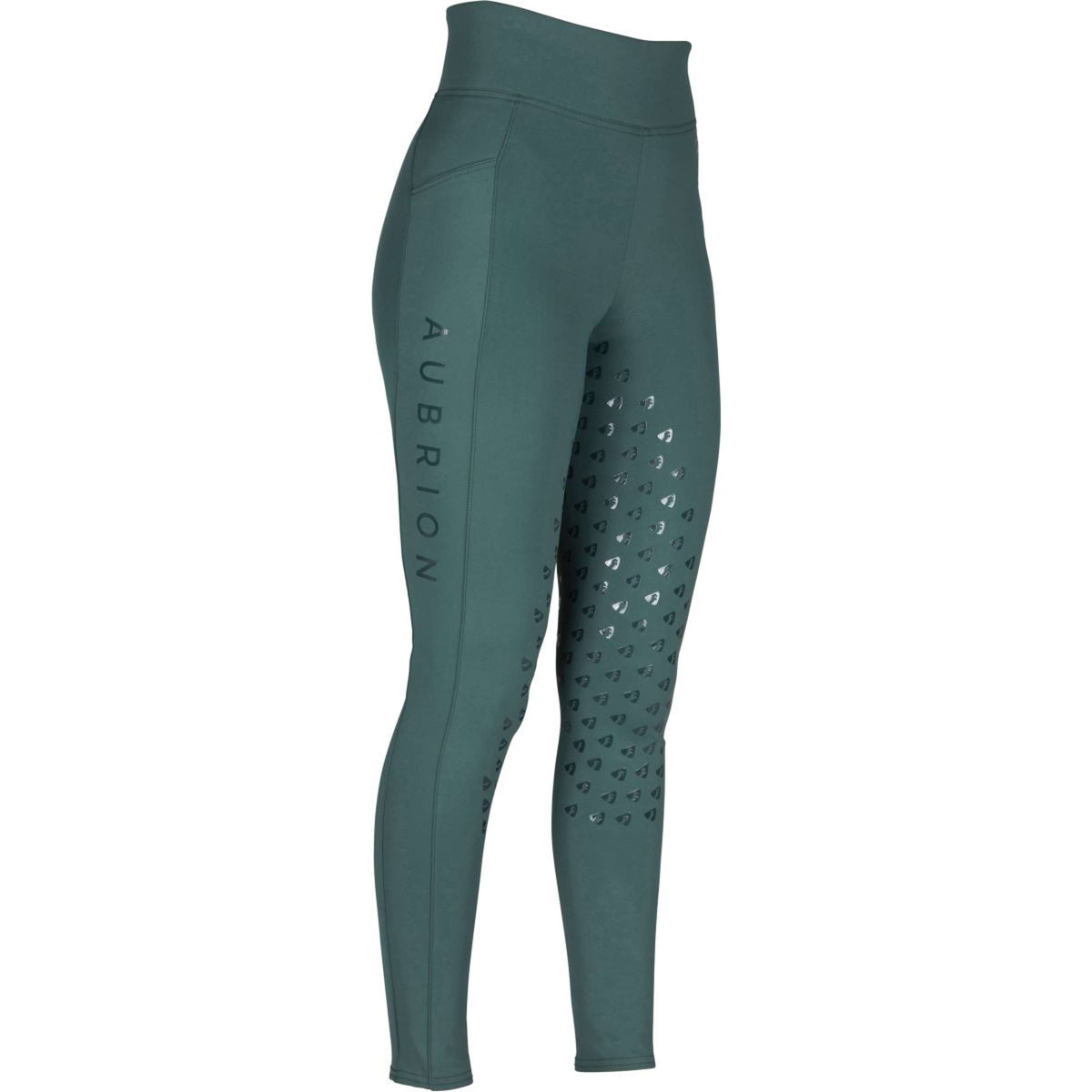 Aubrion Reitleggings Eltar Full Grip Grün