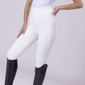 Aubrion Reitleggings Eltar Full Grip Weiß