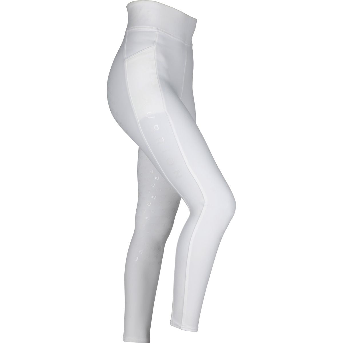 Aubrion Reitleggings Eltar Full Grip Weiß