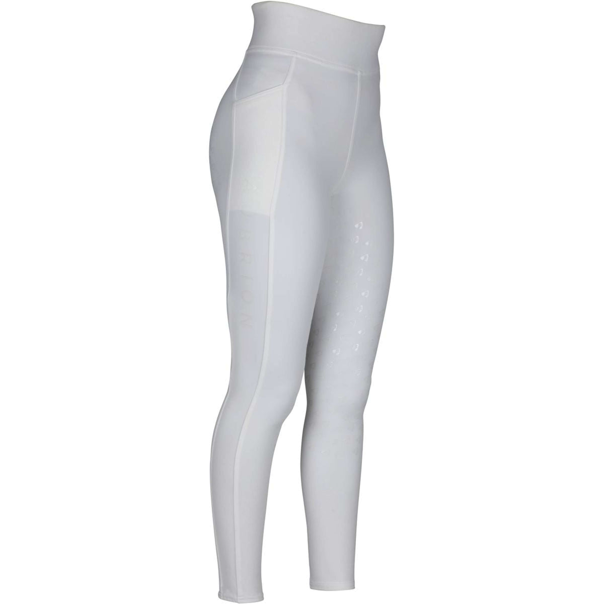 Aubrion Reitleggings Eltar Full Grip Weiß