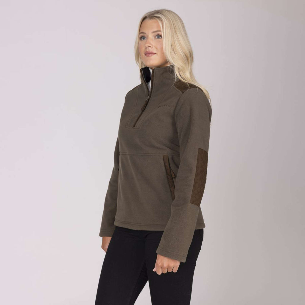 Aubrion by Shires Pullover Heritage Fleece Dunkelolive