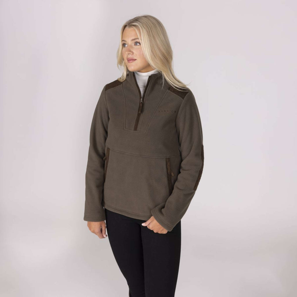 Aubrion by Shires Pullover Heritage Fleece Dunkelolive