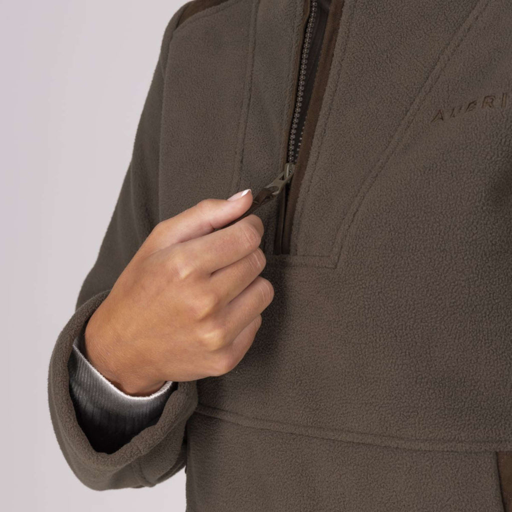 Aubrion by Shires Pullover Heritage Fleece Dunkelolive