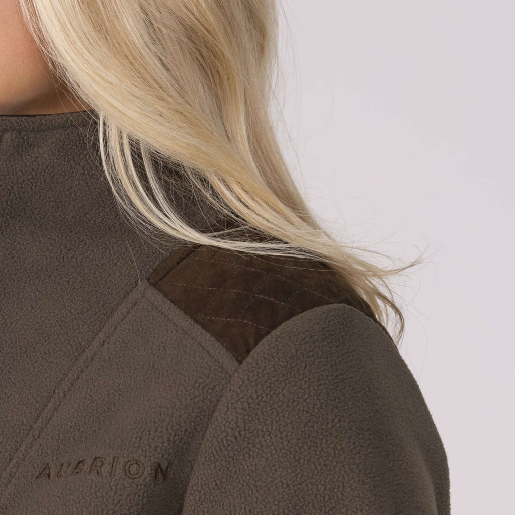 Aubrion by Shires Pullover Heritage Fleece Dunkelolive